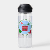 Bouteille D'eau Joli couple d'anime Noël (Arrière)