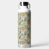 Bouteille D'eau Joli Doodle Lion Jungle Rainforest Motif (Avant)