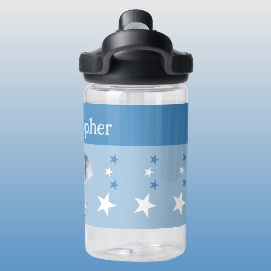 Bouteille D'eau Joli éléphant ajouter nom avec étoiles enfants ble