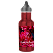 Bouteille D'eau Joli Ensemble De Roses Rouges (Gauche)