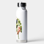 Bouteille D'eau Joli jeune perroquet dans l'arbre à fleurs (Gym)