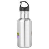 Bouteille D'eau Joli lenteur loris sur dessin de branche (Dos)