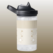 Bouteille D'eau Joli léopard ajouter nom avec étoiles enfants brun