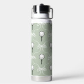 Bouteille D'eau Joli monogramme blanc sauge motif golf (Arrière)