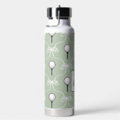 Bouteille D'eau Joli monogramme blanc sauge motif golf (Évier)