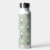 Bouteille D'eau Joli monogramme blanc sauge motif golf (Gym)