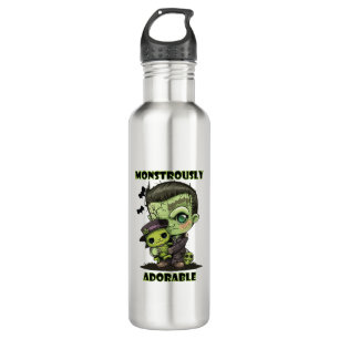 Bouteille D'eau Joli monstre de Frankenstein avec peluche