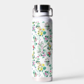 Bouteille D'eau Joli Motif de printemps floral clair (Arrière)