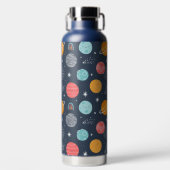 Bouteille D'eau Joli Motif Planète Souriante (Avant)