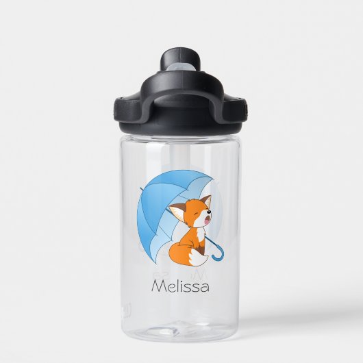 Bouteille D'eau Joli Petit Renard dormant sous parapluie (Salle de sport)