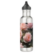 Bouteille D'eau Joli rose roses aquarelle peinture (Droite)