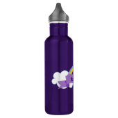 Bouteille D'eau Joli violet arc-en-ciel Monogramme Girl (Gauche)