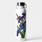 Bouteille D'eau Jolie couleur pourpre Iris (Arrière)