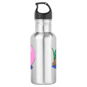 Bouteille D'eau Jolie grenouilles drôles bubblegum dessin animé il (Dos)