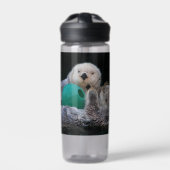 Bouteille D'eau Jolie Loutres de mer jouées Photo (Extérieur)