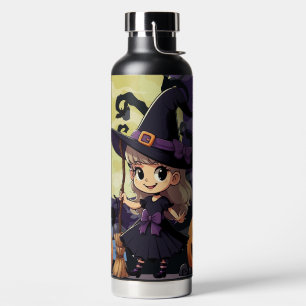 Bouteille D'eau Jolie Sorcière d'Halloween Anime