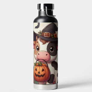 Bouteille D'eau Jolie vache sorcière Halloween