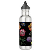 Bouteille D'eau Jolies chips sur peinture d'aquarelle noire 710 M (Gauche)