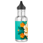 Bouteille D'eau Jolies fleurs 3d (Gauche)