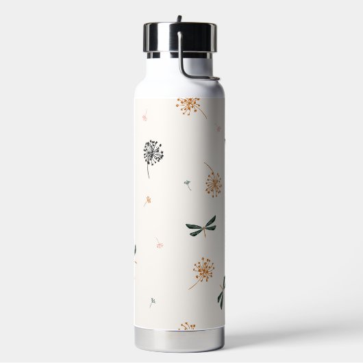 Bouteille D'eau Jolies libellules et fleurs simples (Gym)