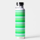 Bouteille D'eau Jolies rayures vert aqua (Plage)