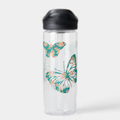 Bouteille D'eau Jolis papillons floraux (Arrière)