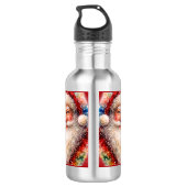 Bouteille D'eau Jolly Christmas Santa Portrait (Dos)