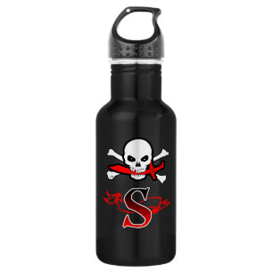 Bouteille D'eau jolly roger S Monogramme initial