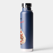 Bouteille D'eau Jolly Santa Claus avec Joyeux texte de Noël (Gauche)