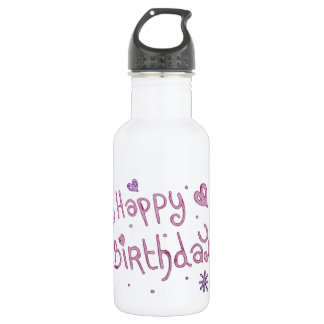 Bouteille D'eau Jouer Joyeux texte d'anniversaire
