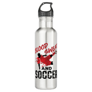 Bouteille D'eau Joueur Cool de soccer et de transpiration sanguine