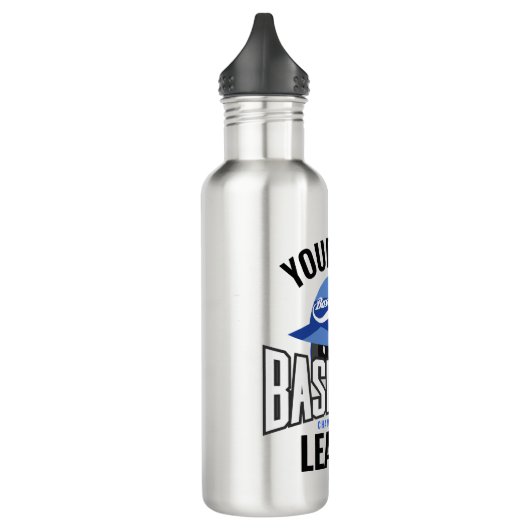 Bouteille D'eau Joueur de baseball personnalisé NOM Équipe Champ C (Gauche)