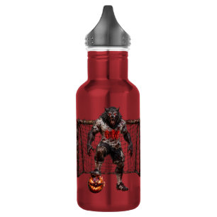 Bouteille D'eau Joueur de football loup-garou Halloween Horreur Ar