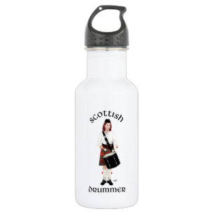Bouteille D'eau Joueur de tambour écossais - Femme