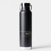 Bouteille D'eau Joueur de tennis Silhouette Monogram Gold (Avant)