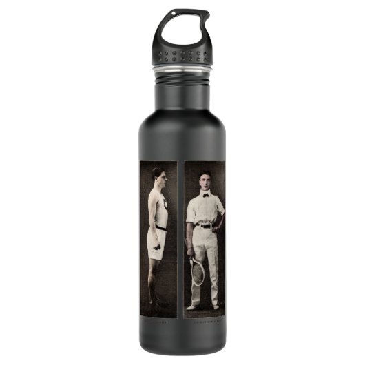 Bouteille D'eau Joueur de tennis vintage Athlete Pro (Devant)