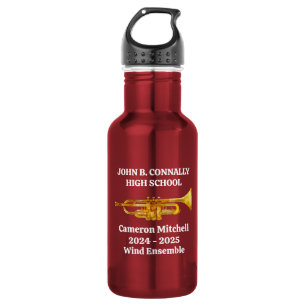 Bouteille D'eau Joueur de Trompette Groupe Scolaire Secondaire Or