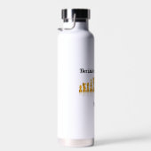 Bouteille D'eau Joueur d'échecs décisif à l'intérieur d'un jeu d'é (Plage)