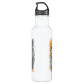 Bouteille D'eau Joueurs de basket grunges et fan (Dos)