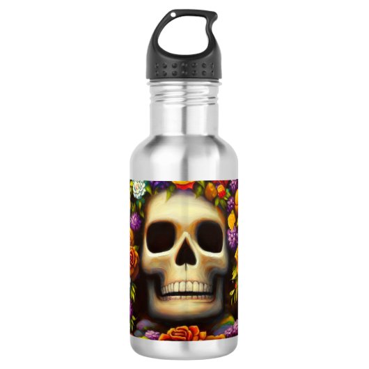 Bouteille D'eau Jour des Morts Ofendra 5 (Devant)