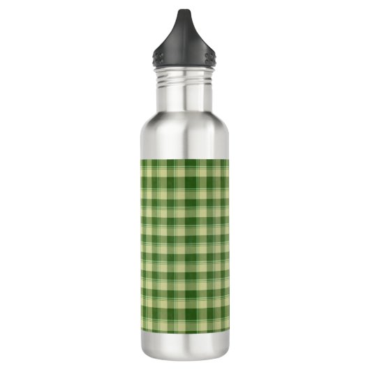 Bouteille D'eau Journée de la Saint Patrick à Plaid Vert (Gauche)