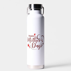 Bouteille D'eau Joyeuse fête des mères Design de texte élégant-231