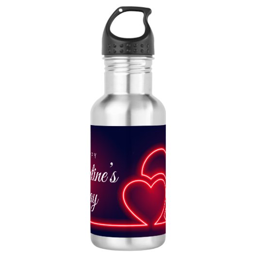 Bouteille D'eau Joyeuse Saint-Valentin (Devant)