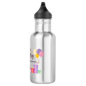 Bouteille D'eau Joyeux Anniversaire Conception Modifiable (Droite)