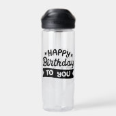 Bouteille D'eau Joyeux anniversaire pour vous (Arrière)