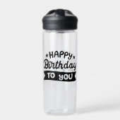 Bouteille D'eau Joyeux anniversaire pour vous (Extérieur)
