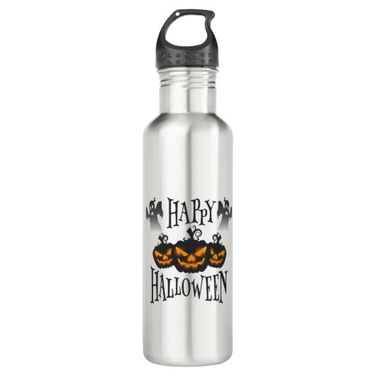 Bouteille D'eau Joyeux Halloween (Devant)