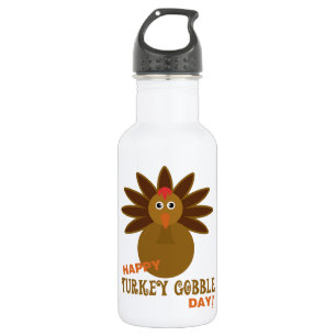 Bouteille D'eau Joyeux Jour de la grogne turque Thanksgiving
