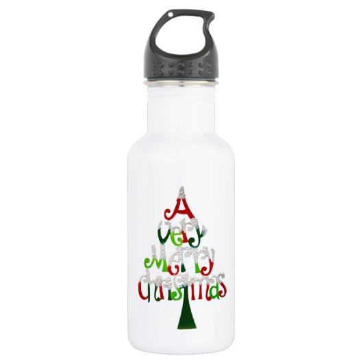 Bouteille D'eau Joyeux Noël (Devant)