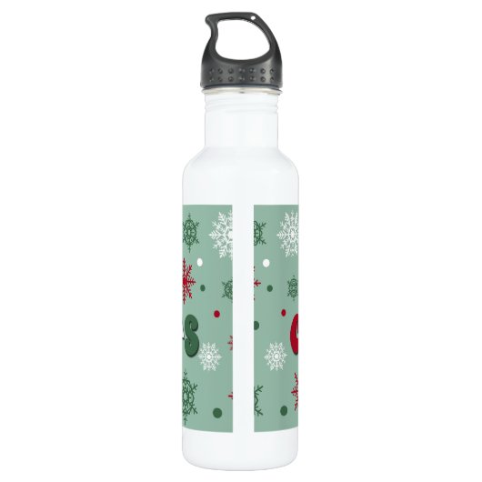 Bouteille D'eau Joyeux Noël (Dos)